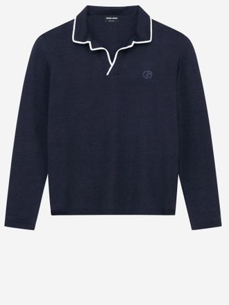 Giorgio Armani Linen And Silk Polo Shirt