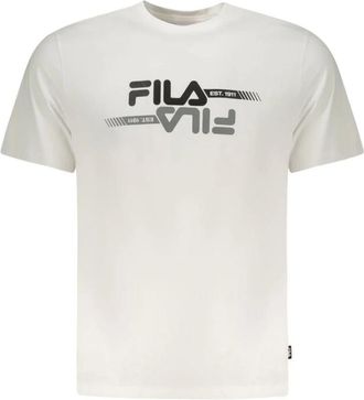 Fila Tops, Heren, Wit, S, Katoen, Cotton T-Shirt