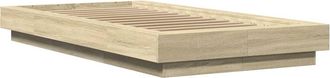 vidaXL Estructura De Cama Madera De Ingenier&iacute;a Roble Sonoma 90x190 Cm Vidaxl