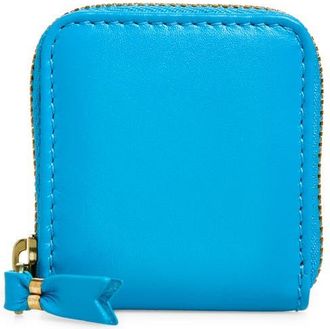 Comme Des Garçons Leather Coin Purse in Blue at Nordstrom