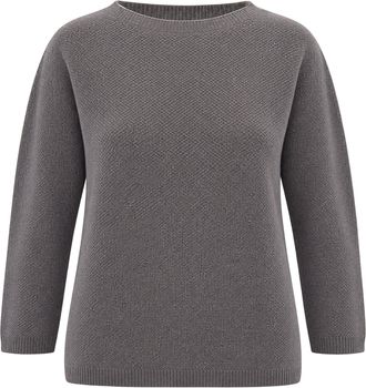 Fabiana Filippi Platinum Lurex Boat Neck Knit Sweater