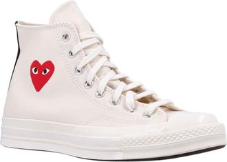 Comme Des Gar&ccedil;ons White Lace-up Sneakers