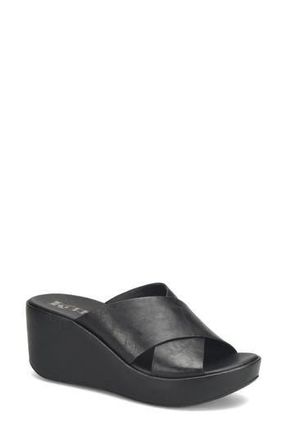 Korks Madera Wedge Sandal in Black at Nordstrom Rack, Size 10