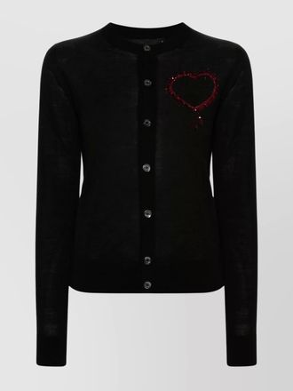 Dsquared2 knitwear heart detail long sleeves