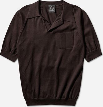 Silas Men s Polo Shirt Brown