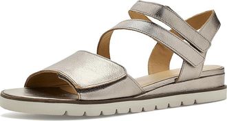 David Tate Triple Womens Wedge Shoes Pewter : 10.5 M (B), Leather