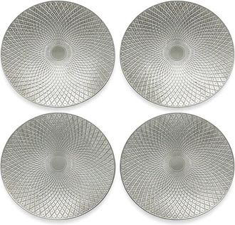 American Atelier Artemis Plated Set Of 4 Charger Plates