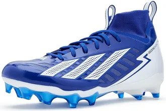 adidas Adizero Impact Ii American Football Shoes Shoes Team Royal Blue/White/Black : Mens 12.5 - Womens 13.5 Medium, Rubber