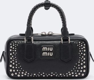 Miu Miu Bolso Arcadie de piel con tachuelas