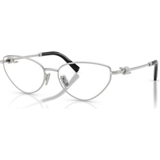 Tiffany & Co. 56mm Cat Eye optical glasses in Silver at Nordstrom