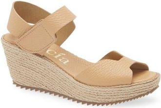 Pedro Garcia Fama Platform Wedge Sandal in Camel Cervo at Nordstrom, Size 8.5Us
