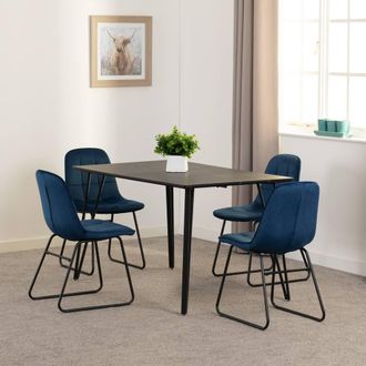 Seconique Marlow & Lukas Dining Set in Blue