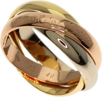 Cartier Pink White Gold Yellow Gold Yellow Gold (18K) Pink Gold (18K) White Gold (18K) Band Ring (Pre-Owned)
