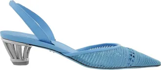 Ferragamo Alyssa Mesh Slingback Pumps, Size 7 C