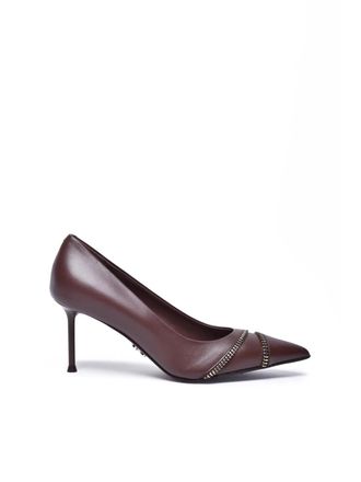 Sergio Levantesi Brown Leather Pumps