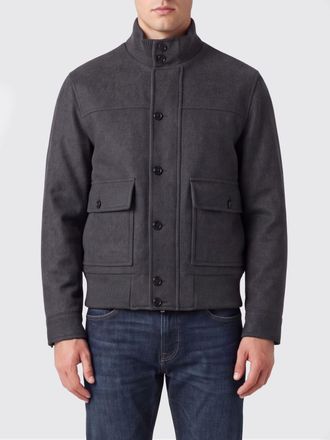 Lardini Bomber in misto lana e cashmere con collo alto e tasche applicate