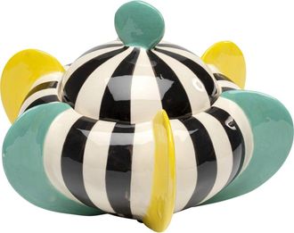 Kare Design Caja decorativa 18 cm de porcelana multicolor