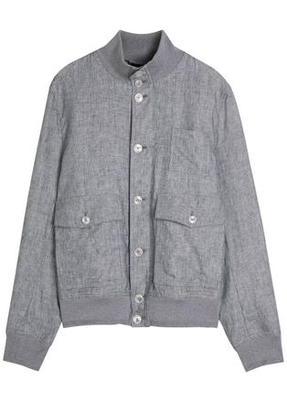 Dolce & Gabbana Linen Blazer - Grey - 52 (IT52 / XL)