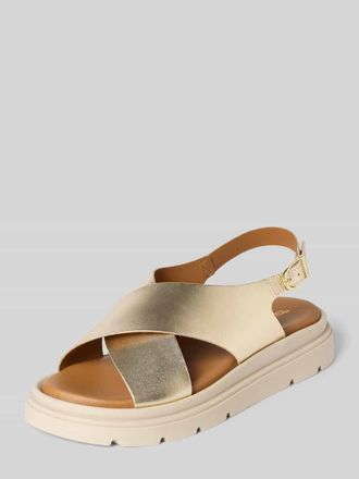 Tamaris Tamaris Sandalen aus echtem Leder in Gold, Gr&ouml;&szlig;e 36