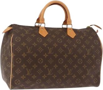 Louis Vuitton Pre-owned Speedy 35 Hand Bag - Dames - Vintage Handtas - Bruin - ONE Size - Leer - Vintage