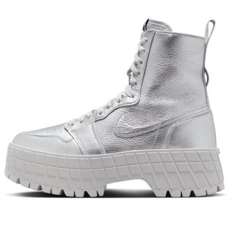Nike Jordan (WMNS) Air Jordan 1 High Brooklyn Metallic Silver FJ5737-002