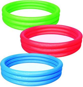 Trade Shop Trade Shop - Piscina Tinta Unita Effetto Ghiaccio Gonfiabile 3 Anelli 183x33cm Giardino 51027