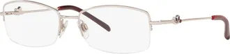 Sferoflex 51mm Square optical glasses in Silver at Nordstrom