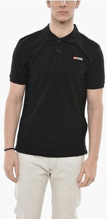 Diesel Solid-Color Polo Shirt T-SMITH-DIV-NEW with Contrast Logo size 3xl