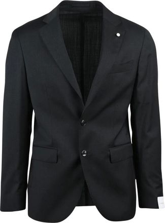 Luigi Bianchi Mantova Hombre, Trajes, Negro, Talla: S