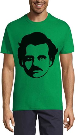 Generic Pablo Escobar Minimalist Vector Art Crew Neck Cotton Mens T-Shirt Kelly Green Medium