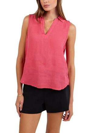 Bella Dahl Sleeveless Linen Top in Spiced Hibiscus at Nordstrom, Size X-Small