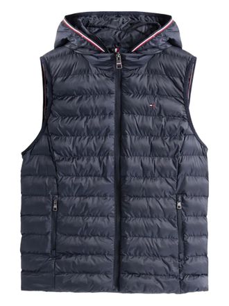 Tommy Hilfiger hooded padded gilet - women - Nylon/Down - XXXL - Blue