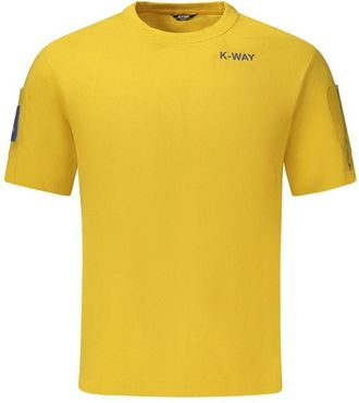 K-Way K-Way Mens Short Sleeve Pocket Tee - Gold Cotton - Size Large