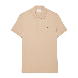 Lacoste Heren, Tops, Beige, Maat: L Piqu&eacute;