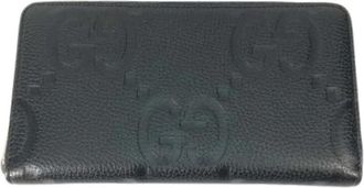 Gucci Tweedehands leren portemonnees - Heren - Vintage Accessoires - Zwart - ONE Size - Leer - Vintage