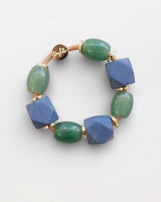 By Lilla Apollo Capsule Bracelet Hairtie in Jade at Nordstrom, Size 7