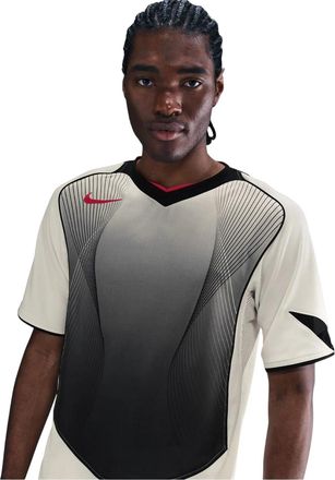 Nike Heren T90 Logo T-shirt met korte mouwen (Beige/Zwart)