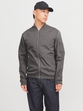 Jack & Jones Blouson JJERUSH mit Stehkragen und Reissverschlusstaschen ohne Kapuze unifarben, modisch, regular fit, Polyester