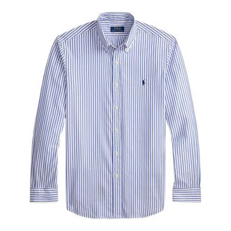 Polo Ralph Lauren Custom-Fit Gestreepte Broadcloth Overhemd - Heren - Casual Overhemden - Veelkleurig - 2XL - Katoen - Overhemden