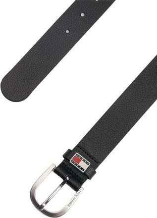 Tommy Hilfiger Buffalo Full Grain Leather Belt - Black