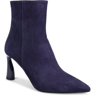 Ron White Danita Pointed Toe Bootie in French Navy at Nordstrom, Size 10-10.5Us