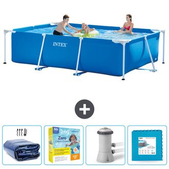 Intex Piscina Con Estructura Rectangular - 300x200x75 Cm - 5-piezas Scb9