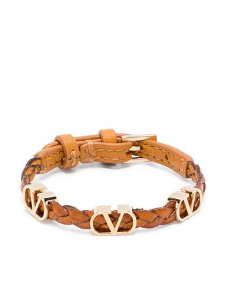 ブレスレット VALENTINO BROWN LEATHER VLOGO BRACELET Valentino Garavani Brown Leather Vlogo Bracelet | italist