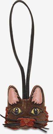 Agnelle Taschen-Charm aus Leder Maine Coon