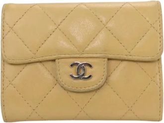 Chanel Pre-owned Wallets, female, Beige, Size: ONE SIZE Pre-owned Coin Purse / Coin Case