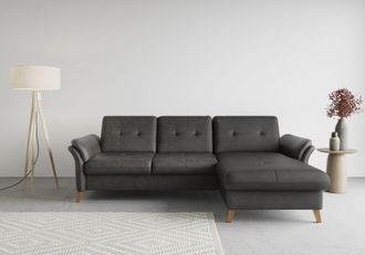 Sit&more Ecksofa »Göteborg« Sitztiefenverstellung und Federkern, wahlweise mit Bettfunktion