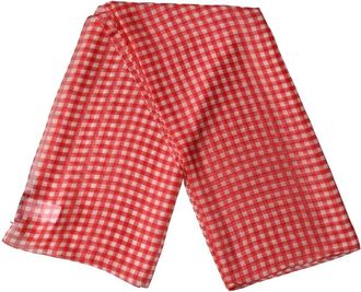 Dolce & Gabbana Check Silk Wrap Foulard - Dames - Zijden sjaals - Veelkleurig - ONE Size - Accessoires