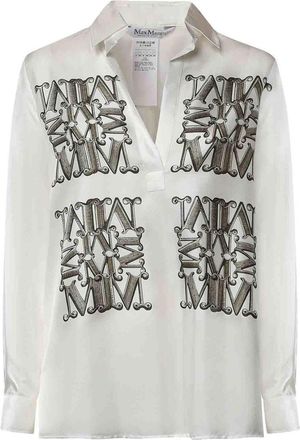 Max Mara Printed Silk Shirt