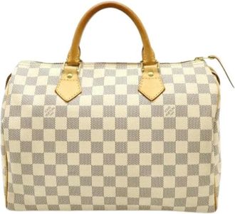 Louis Vuitton Pre-owned Handbags, female, Beige, Size: ONE SIZE Pre-owned Speedy 30 Damier Azur Handbag