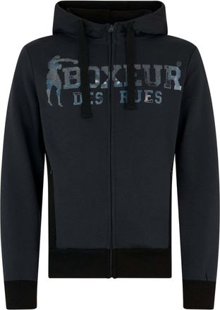 Boxeur Des Rues Sweatjacke BOXEUR DES RUES BOXEUR DES RUES Sweatjacke Hooded Full Zip Sweatshirt, Herren, Gr. XL, grau, Obermaterial: 70% Baumwolle CO. 30% Polyester 